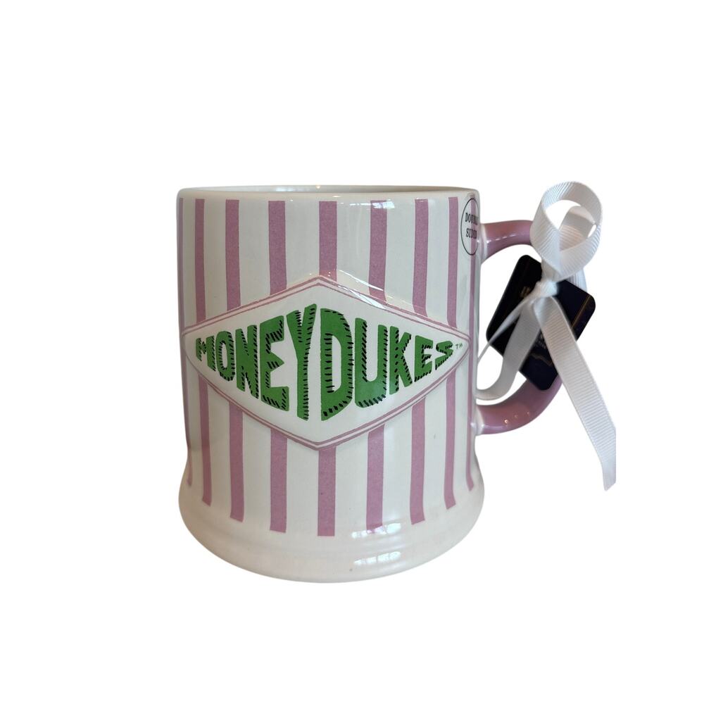 Rae Dunn Harry Potter Honeydukes Sweet Treat Pink White Stripe Mug NEW
